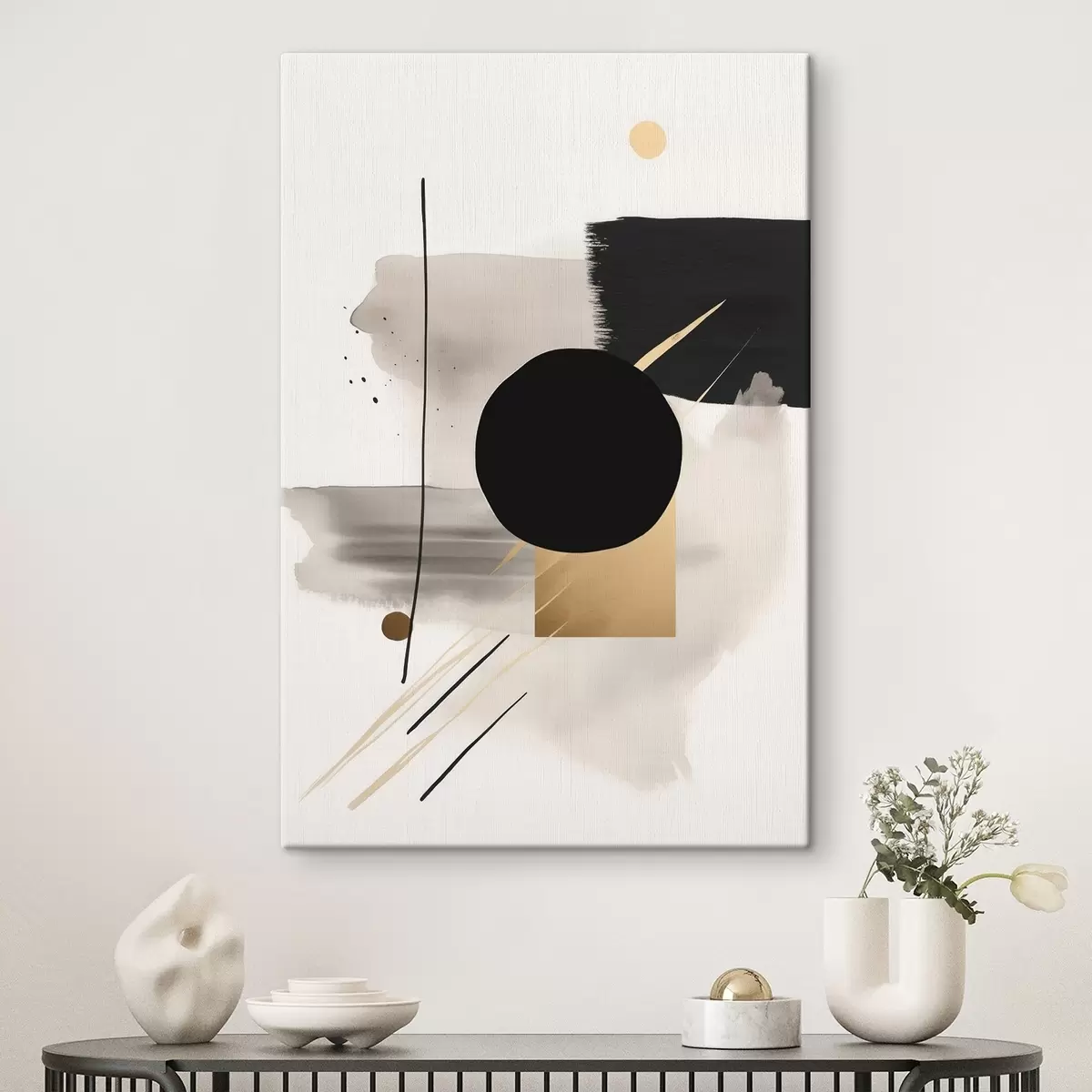 Tableau Abstractions avec des formes s46572