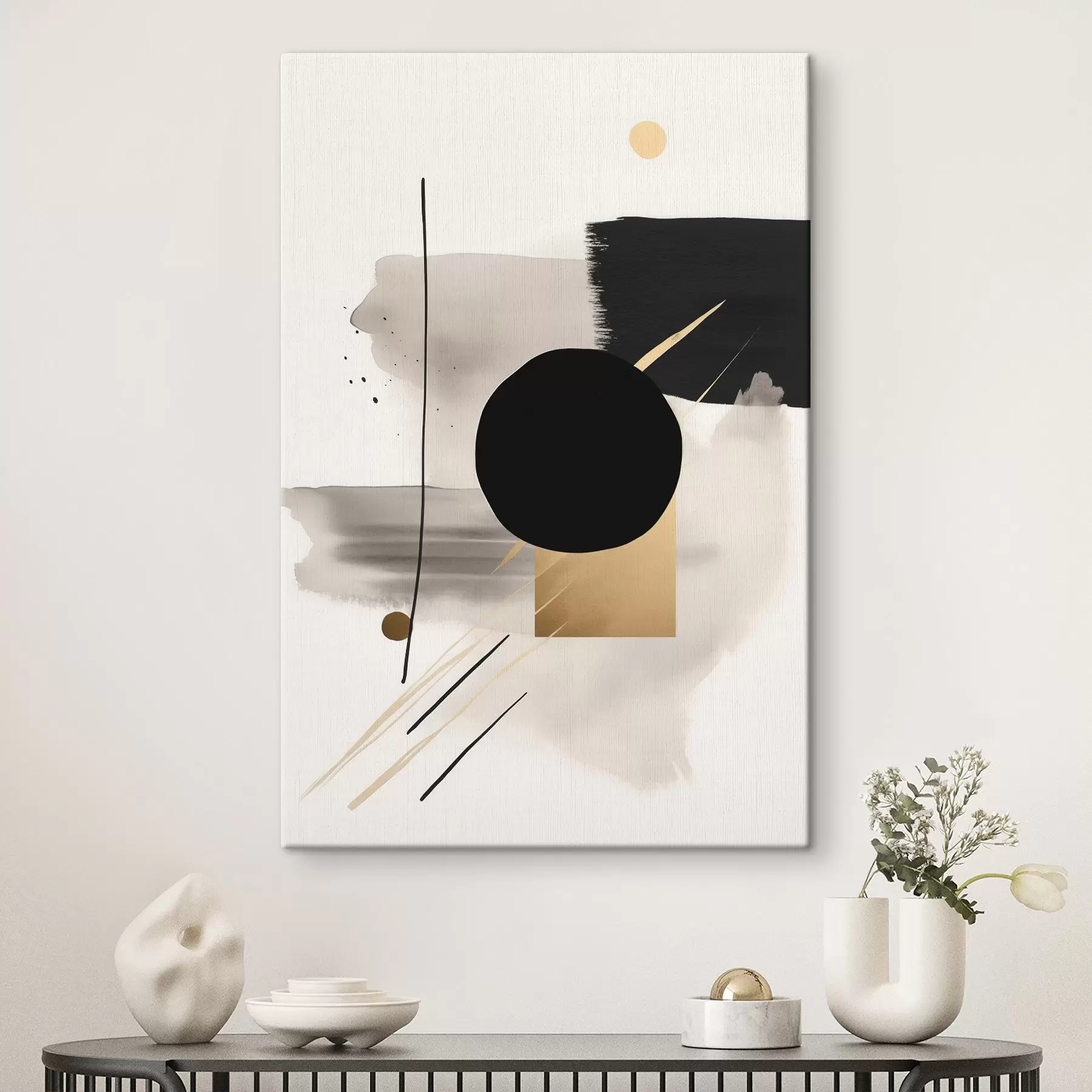 Tableau Abstractions avec des formes s46572