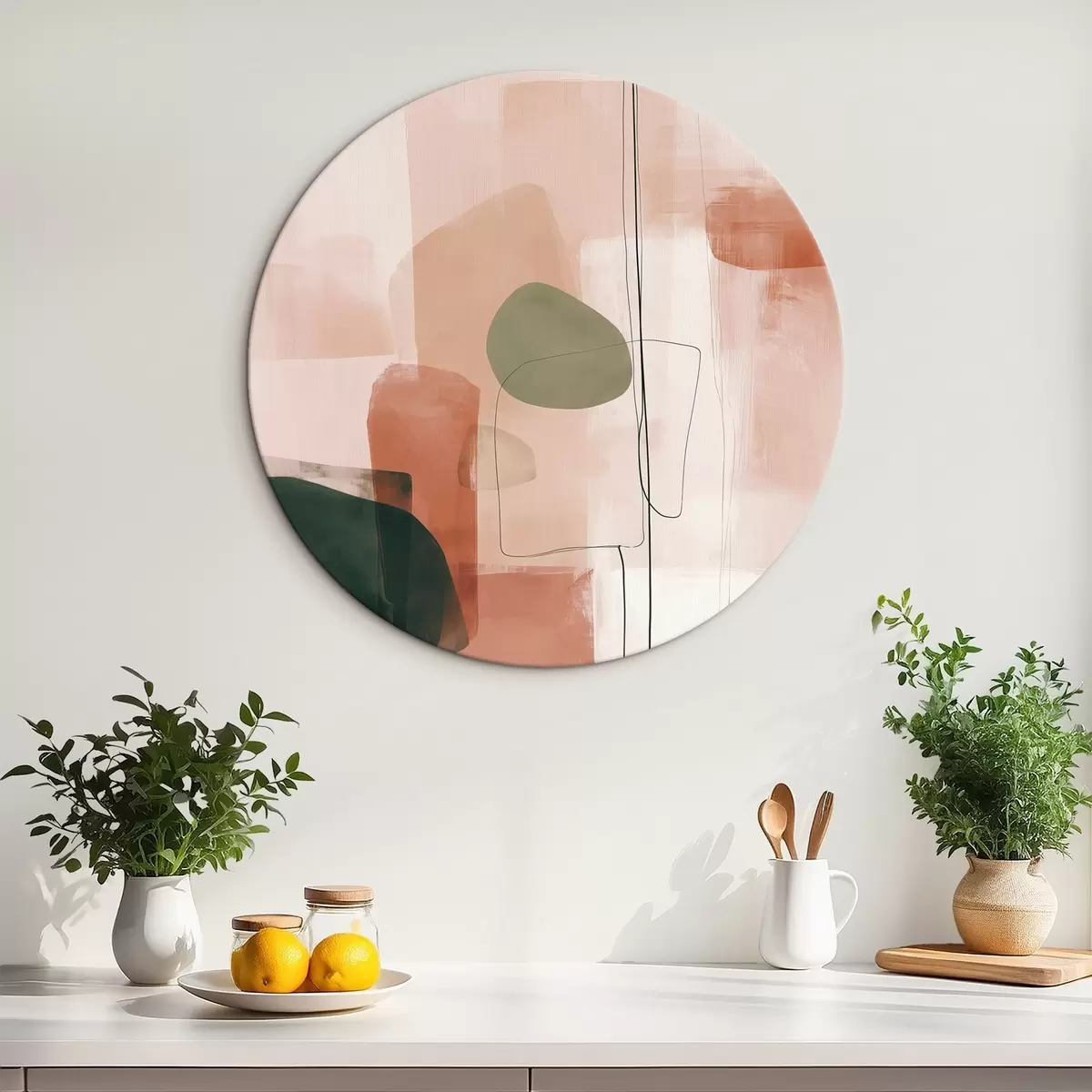 Tableaux rondes Abstraction r46575