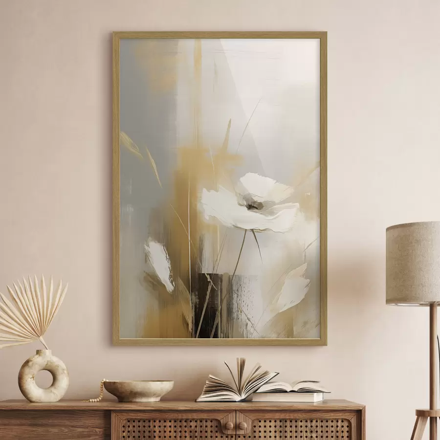 Papier peint Fleur sauvage abstraite f46453