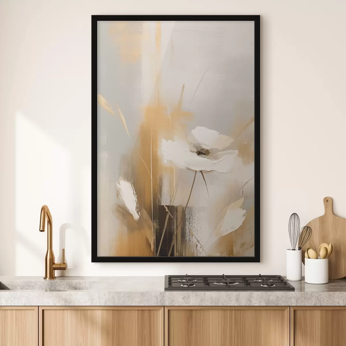 Poster Fleur sauvage abstraite f46453