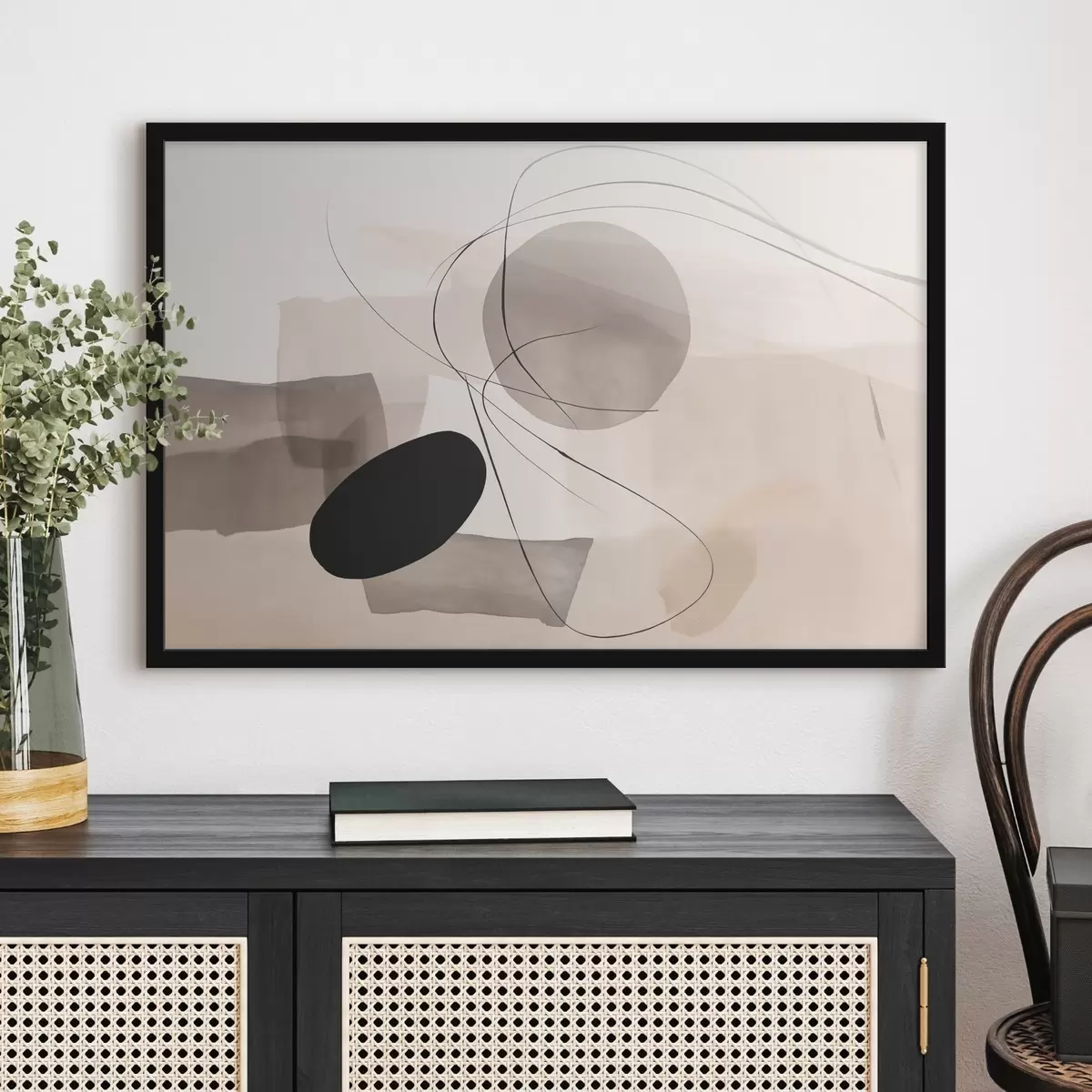 Poster Formes abstraites avec des lignes f46455