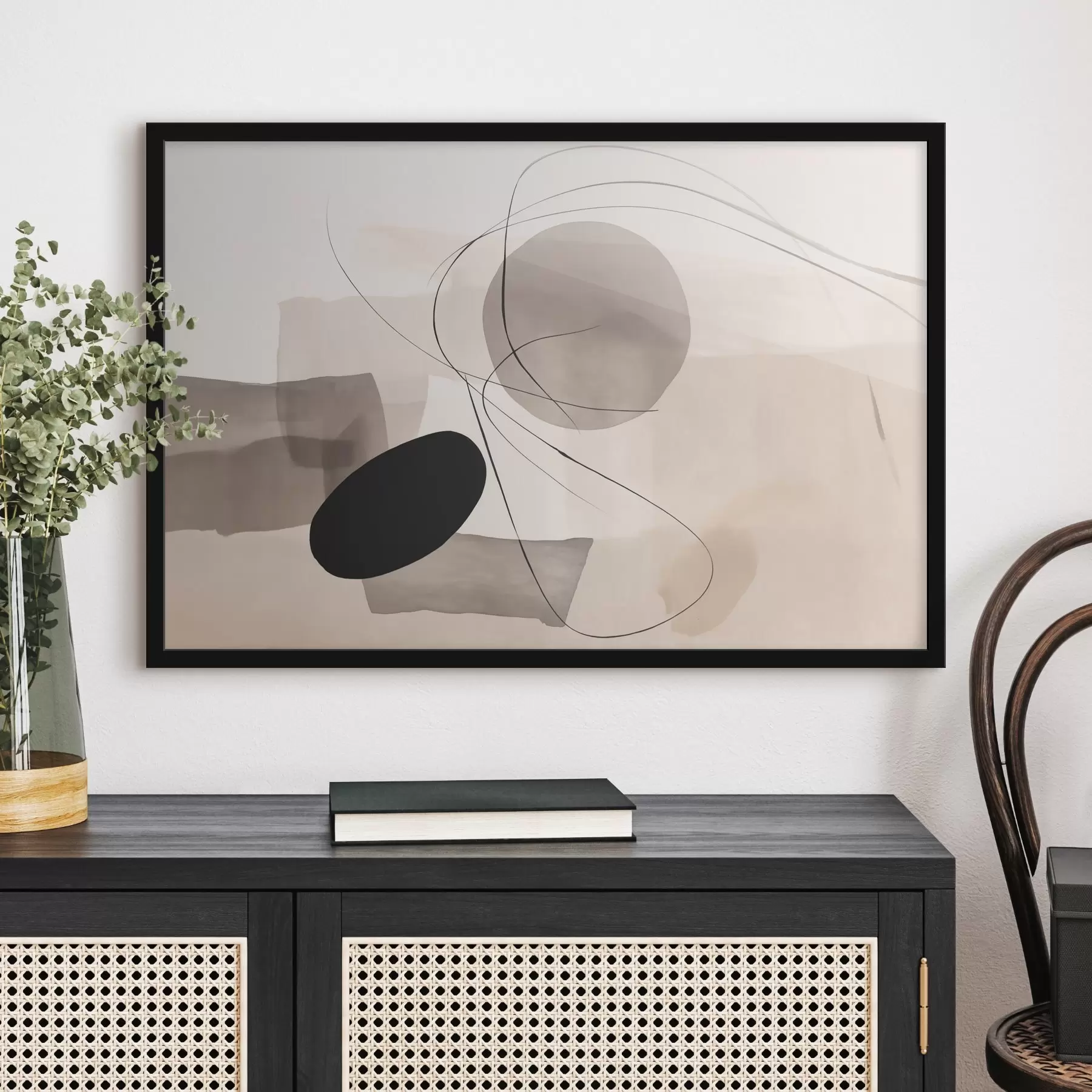 Papier peint Formes abstraites avec des lignes f46455