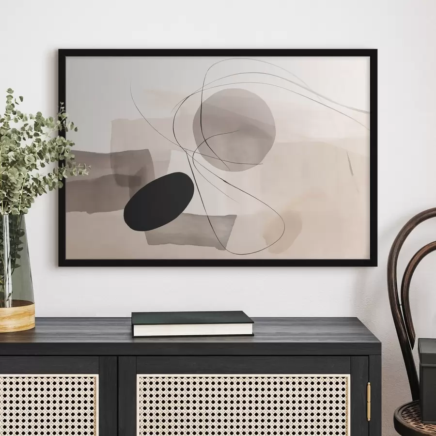 Papier peint Formes abstraites avec des lignes f46455