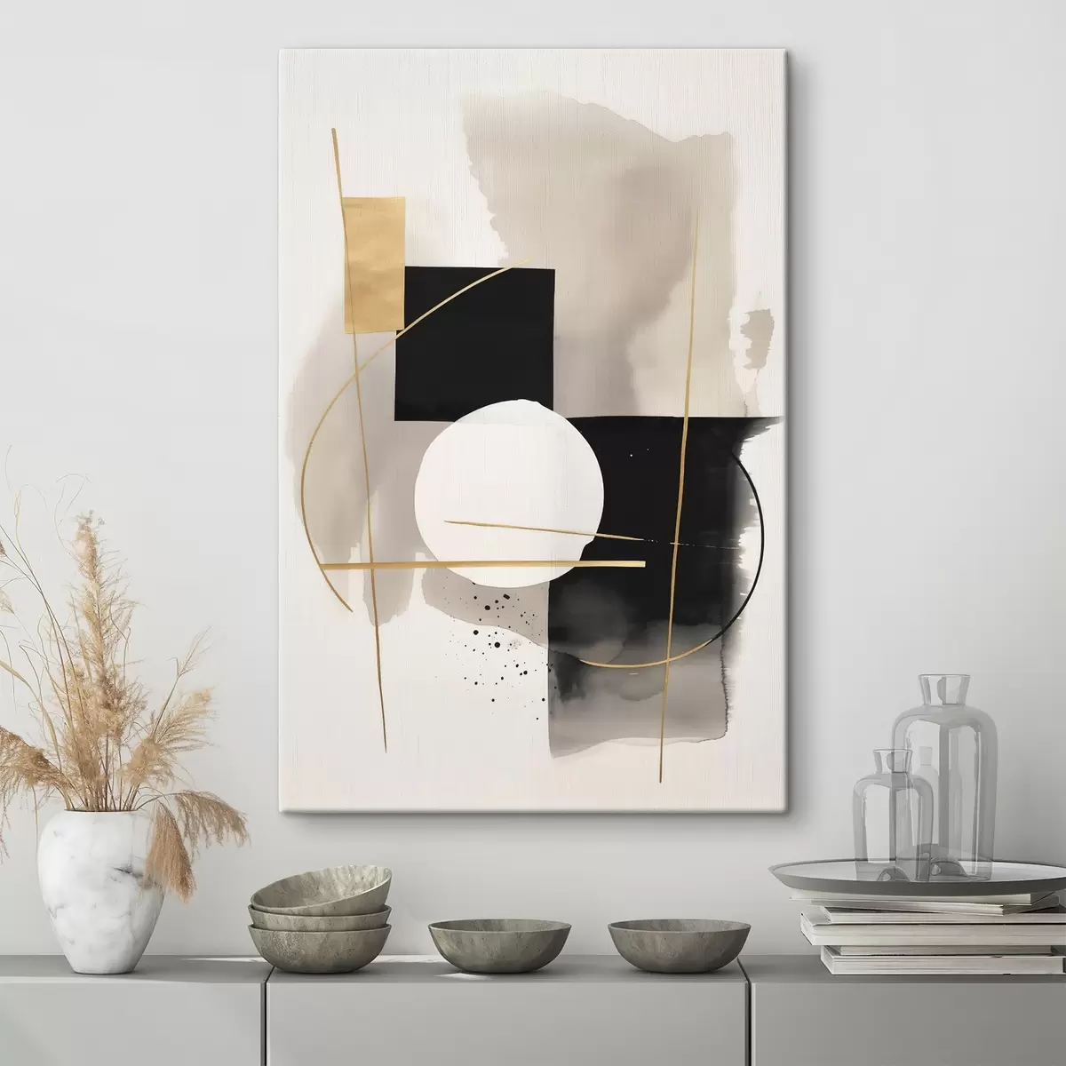 Tableau Abstractions avec des formes s46573