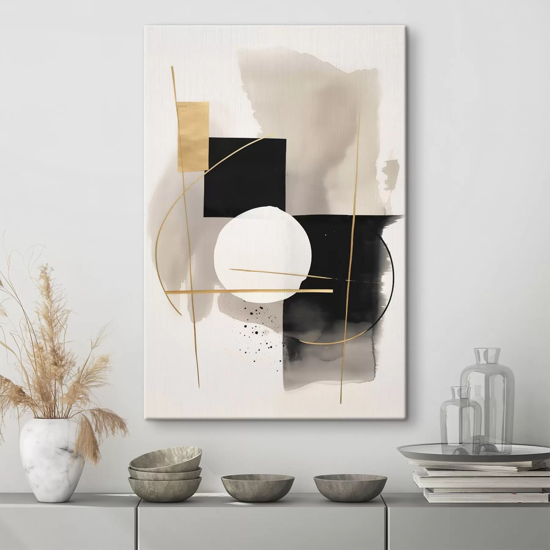 Tableau Abstractions avec des formes s46573