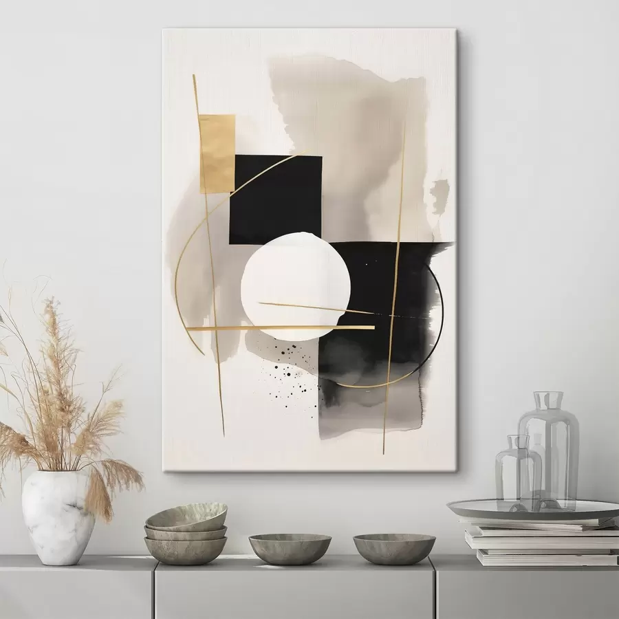 Tableau Abstractions avec des formes s46573