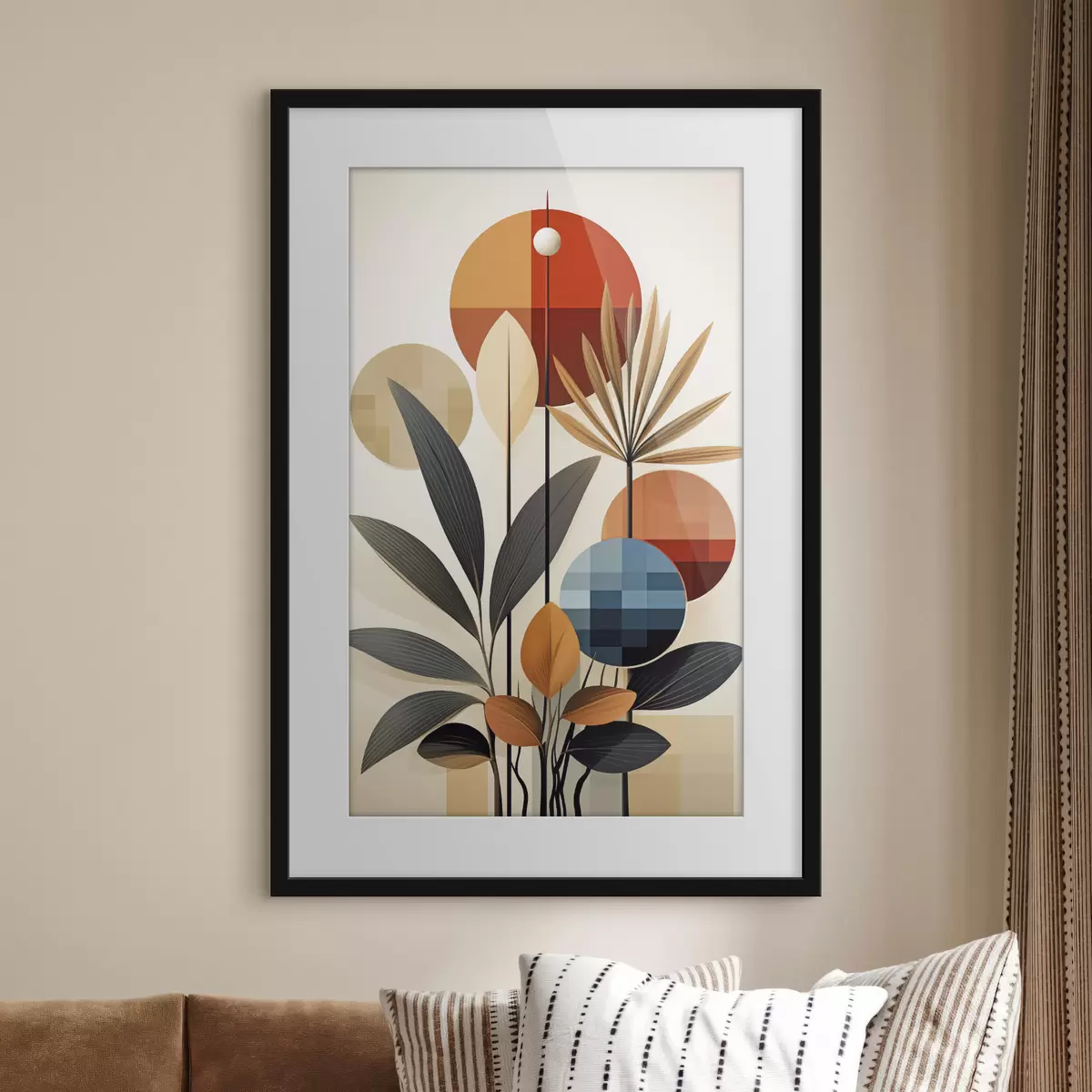 Poster Plantes géométriques abstraites f46576