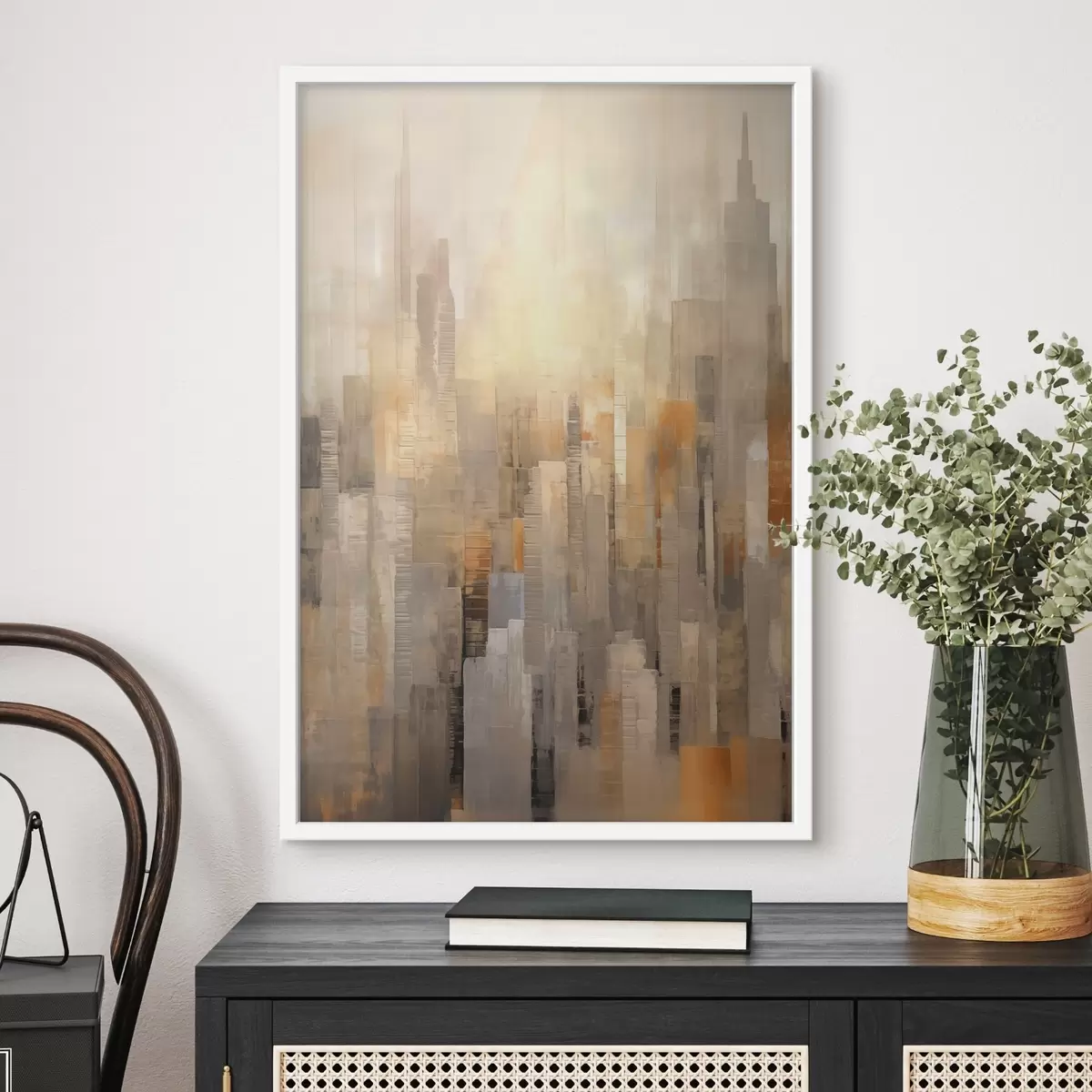 Poster Paysage urbain abstrait f46580