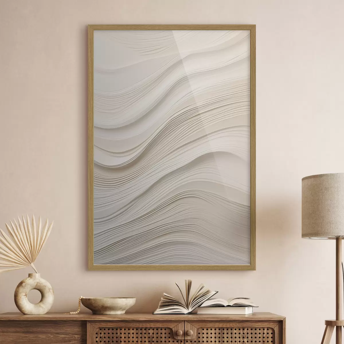 Poster Ondes de sable paisible f46484