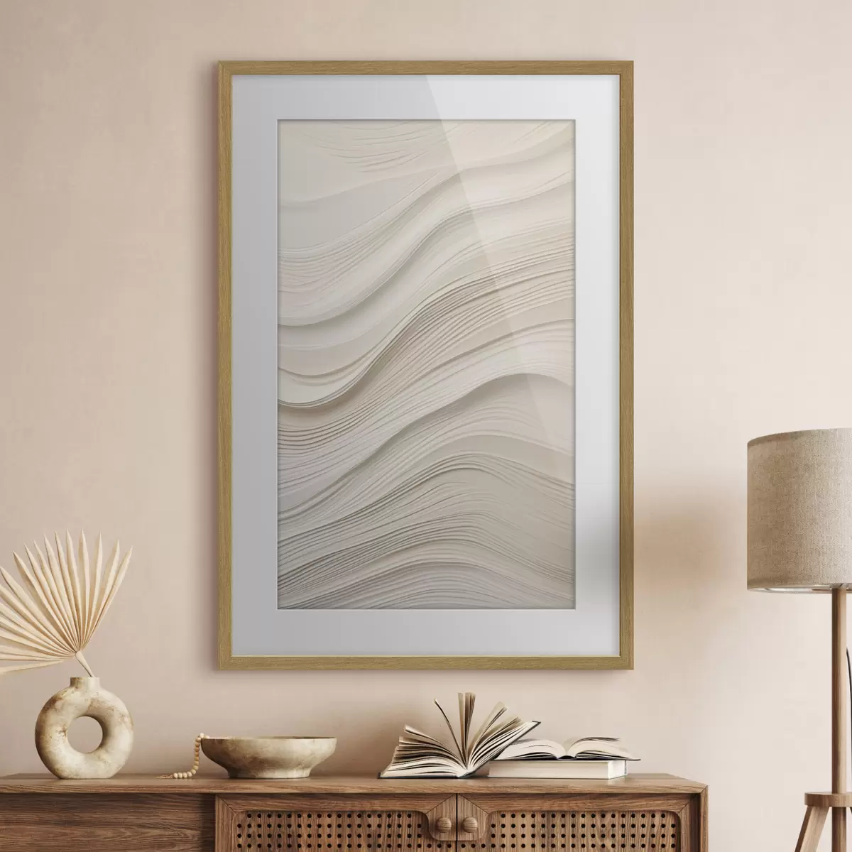 Poster Ondes de sable paisible f46484