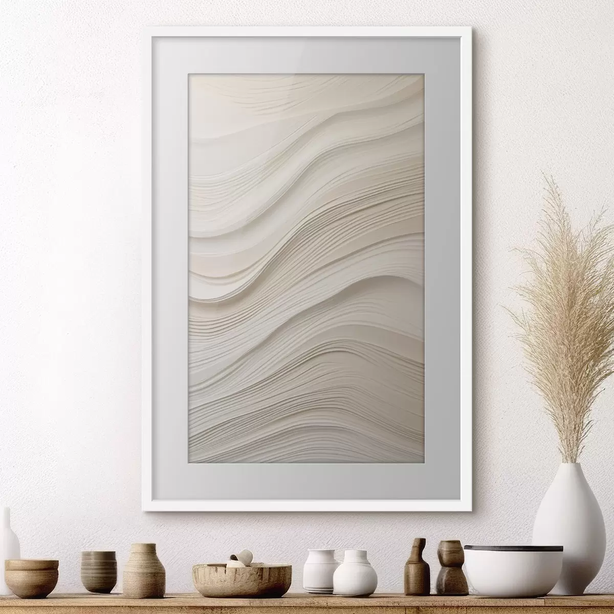 Poster Ondes de sable paisible f46484