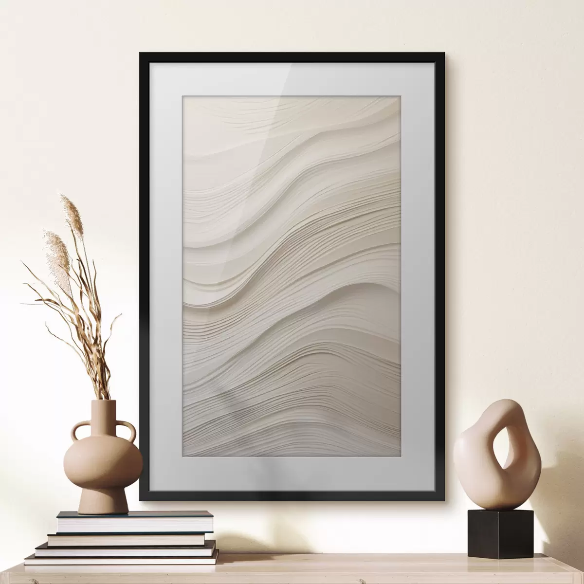 Poster Ondes de sable paisible f46484