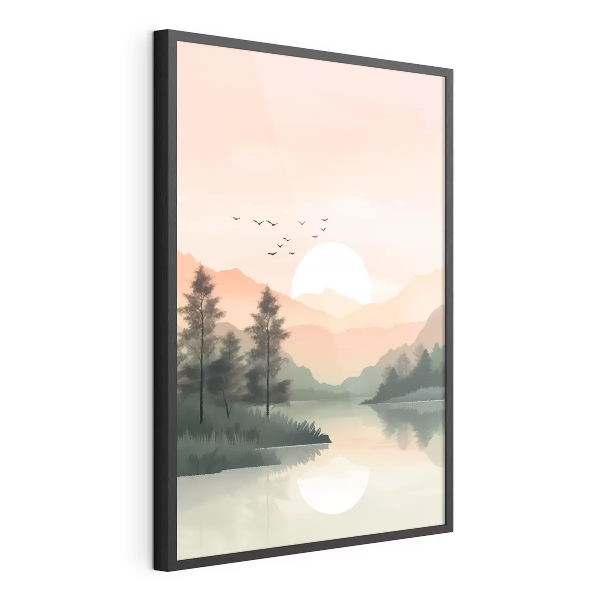 Poster Le lac salue le jour f46508