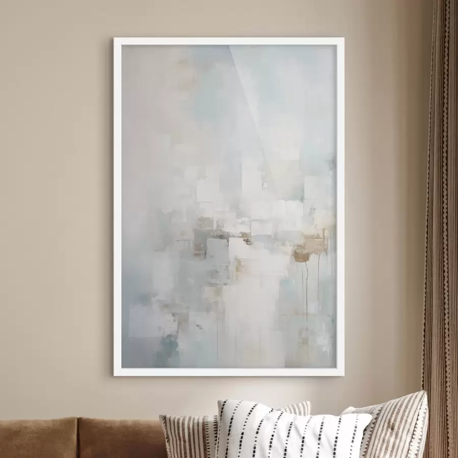 Papier peint Blocs pastel clairs : bleu, beige, blanc f46546