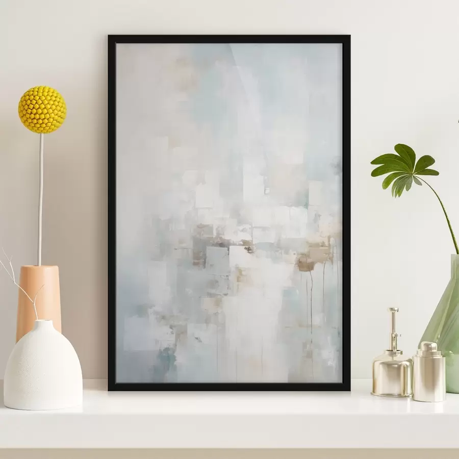 Papier peint Blocs pastel clairs : bleu, beige, blanc f46546