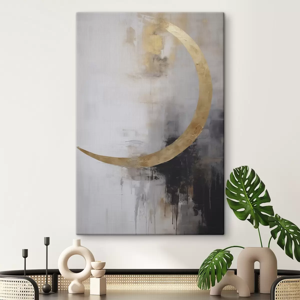 Tableau Abstraction imitation de la peinture s46675