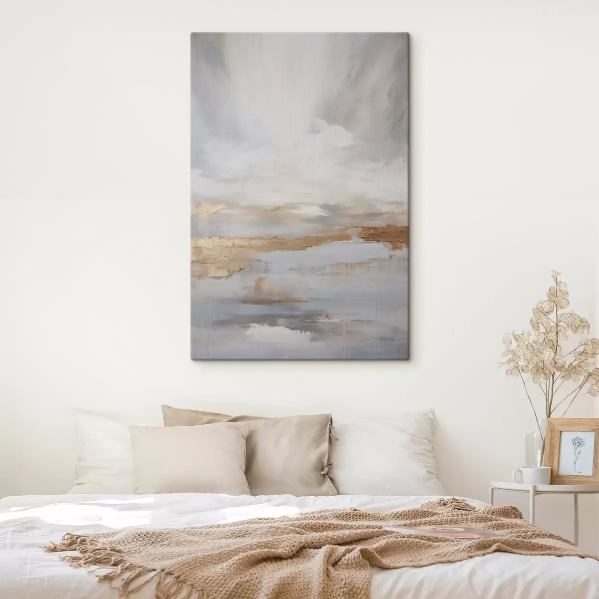 Tableau Composition abstraite imitant la peinture s46678