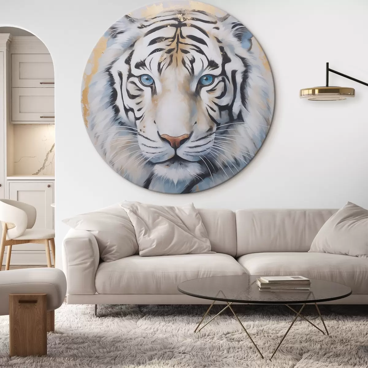 Tableaux rondes Tigre r46669