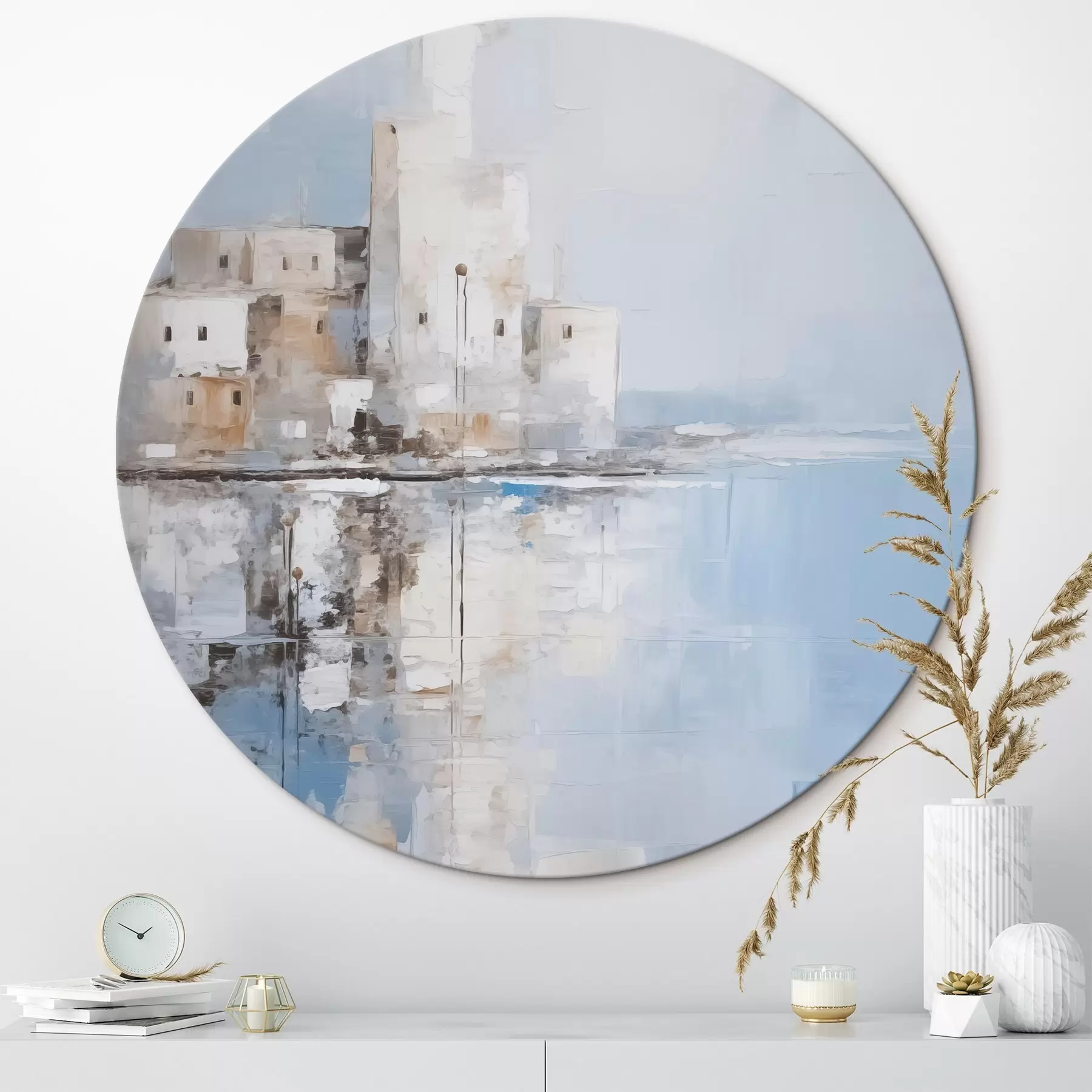 Tableau Imitation abstraite d'un paysage peint r46674