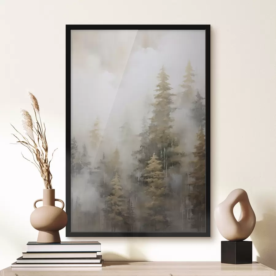 Papier peint Imitation forestière de peinture f46672