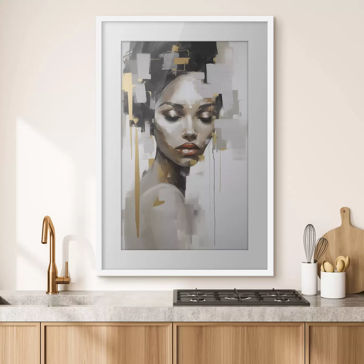 Poster Visage et pause f46676