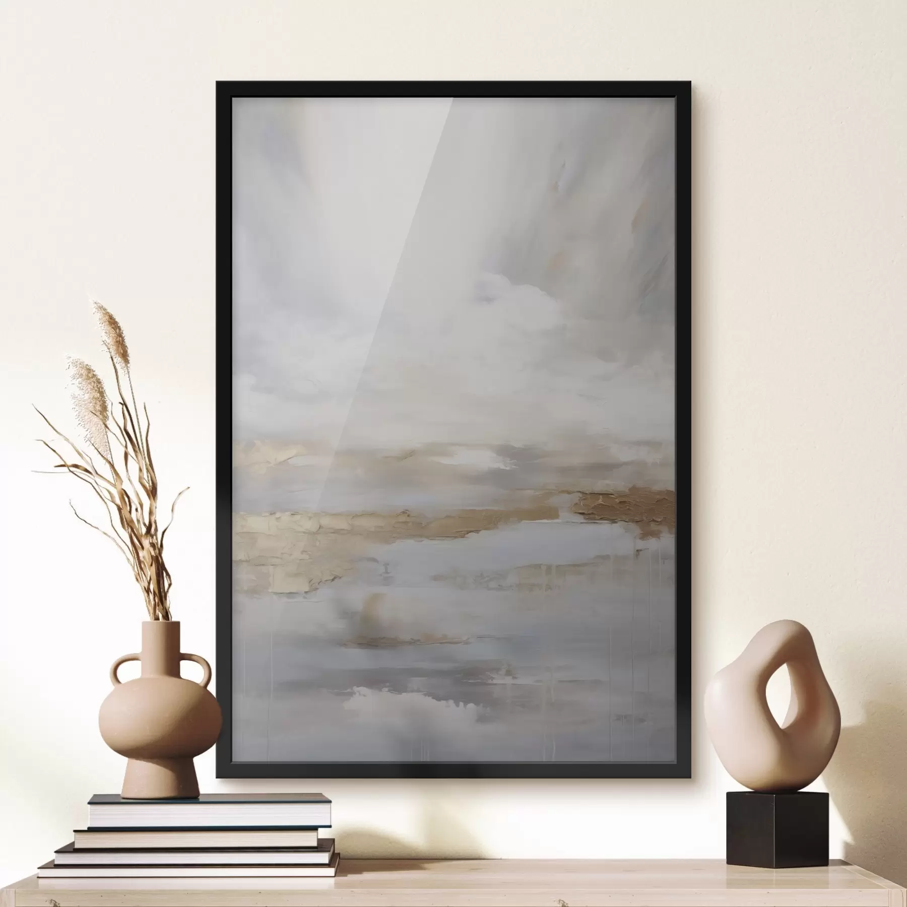 Papier peint Composition abstraite imitant la peinture f46678