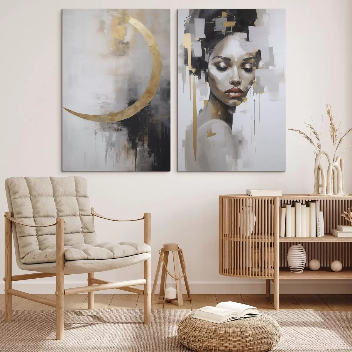 Tableau Abstraction imitation de la peinture m00998