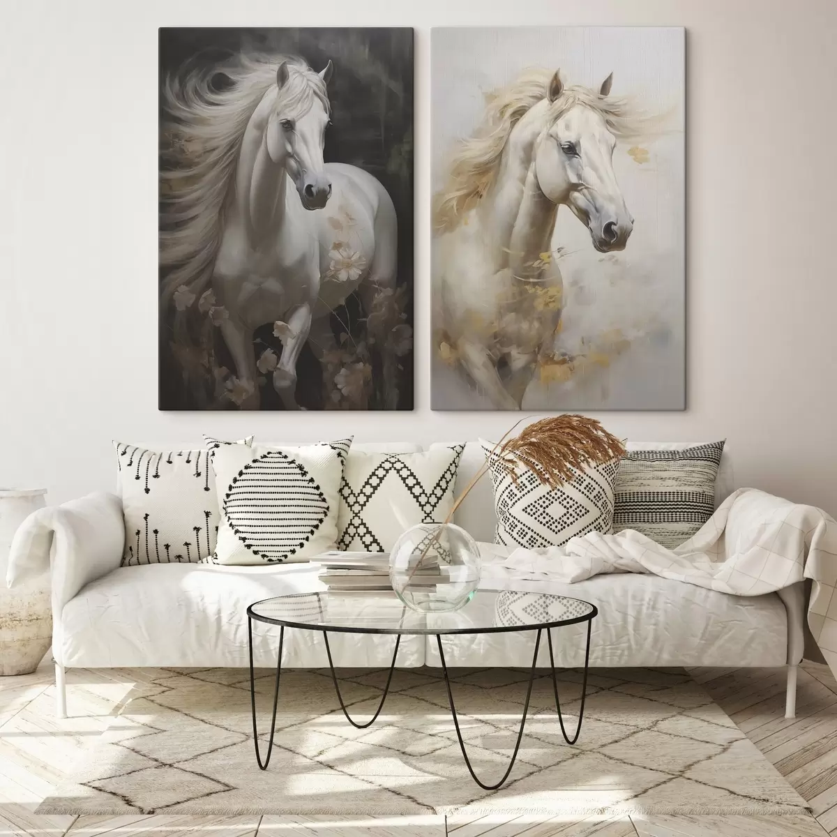 Tableau Imitation de peinture par un cheval m01000