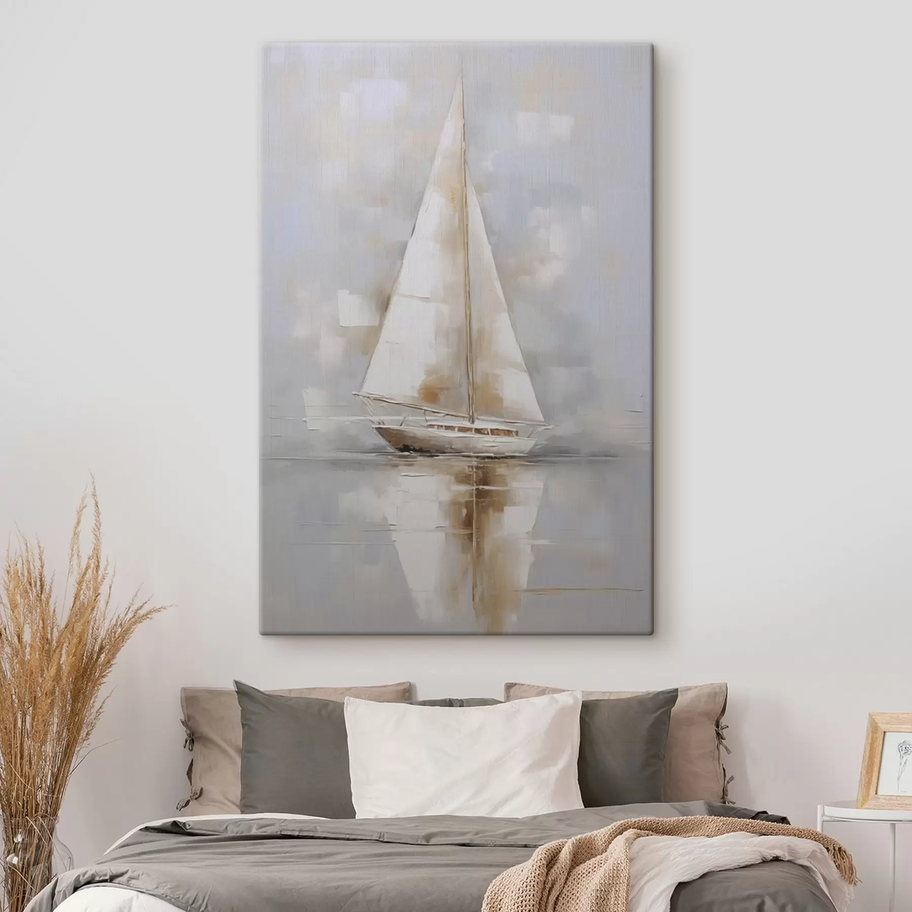 Tableau Peinture imitation voilier s46677