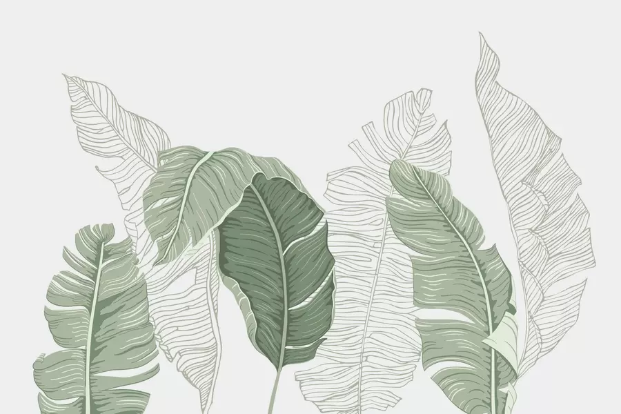 Papier peint Feuillage w04895