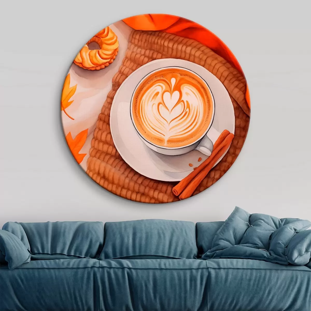 Tableaux rondes Latte d'automne r46623