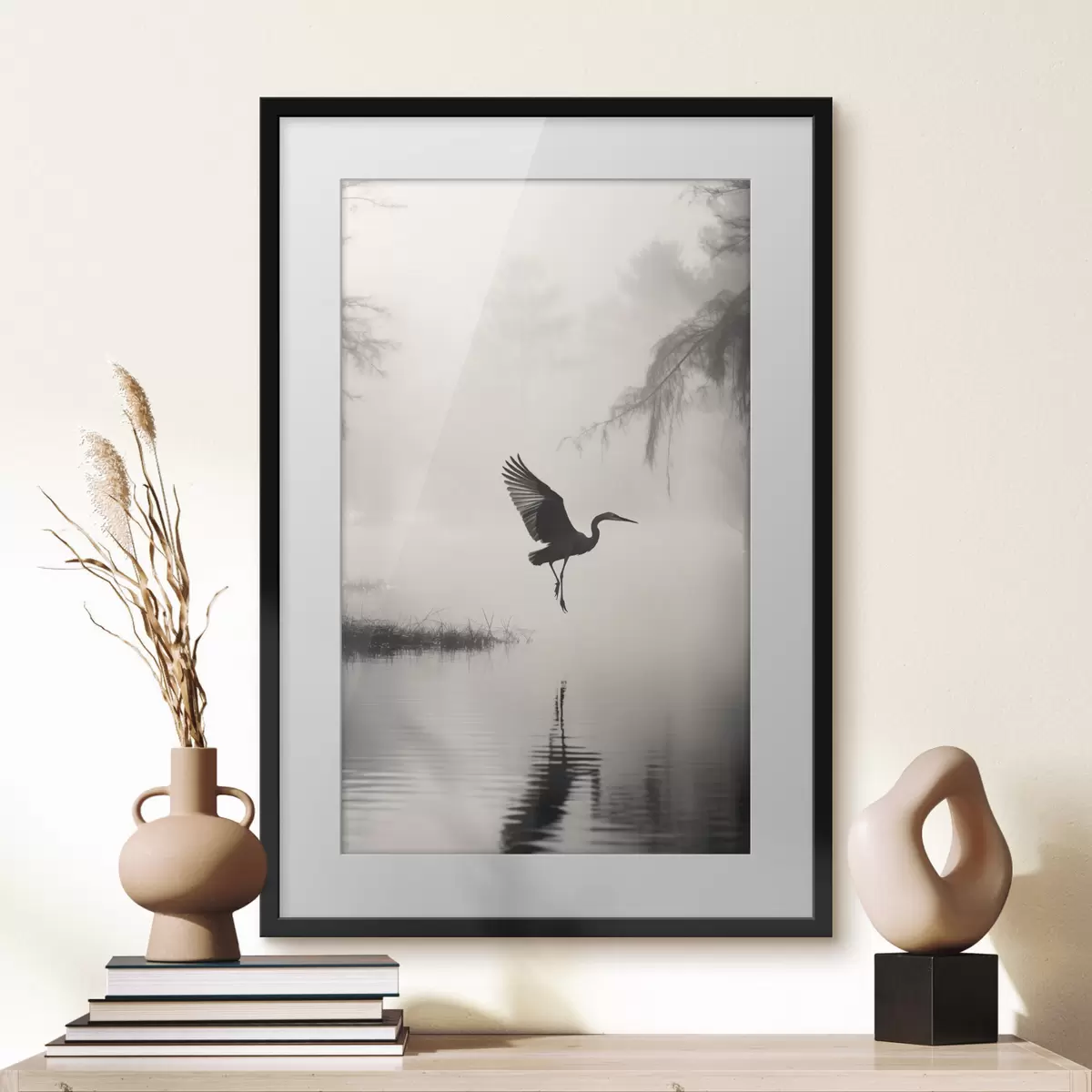Poster Envol du héron f46694