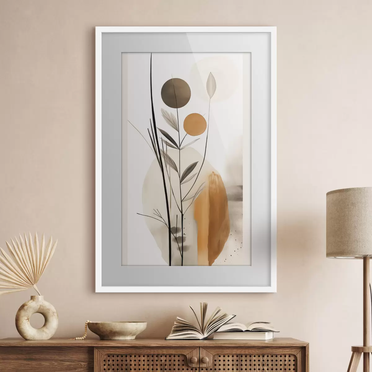 Poster Cercles et tiges élancées f46698