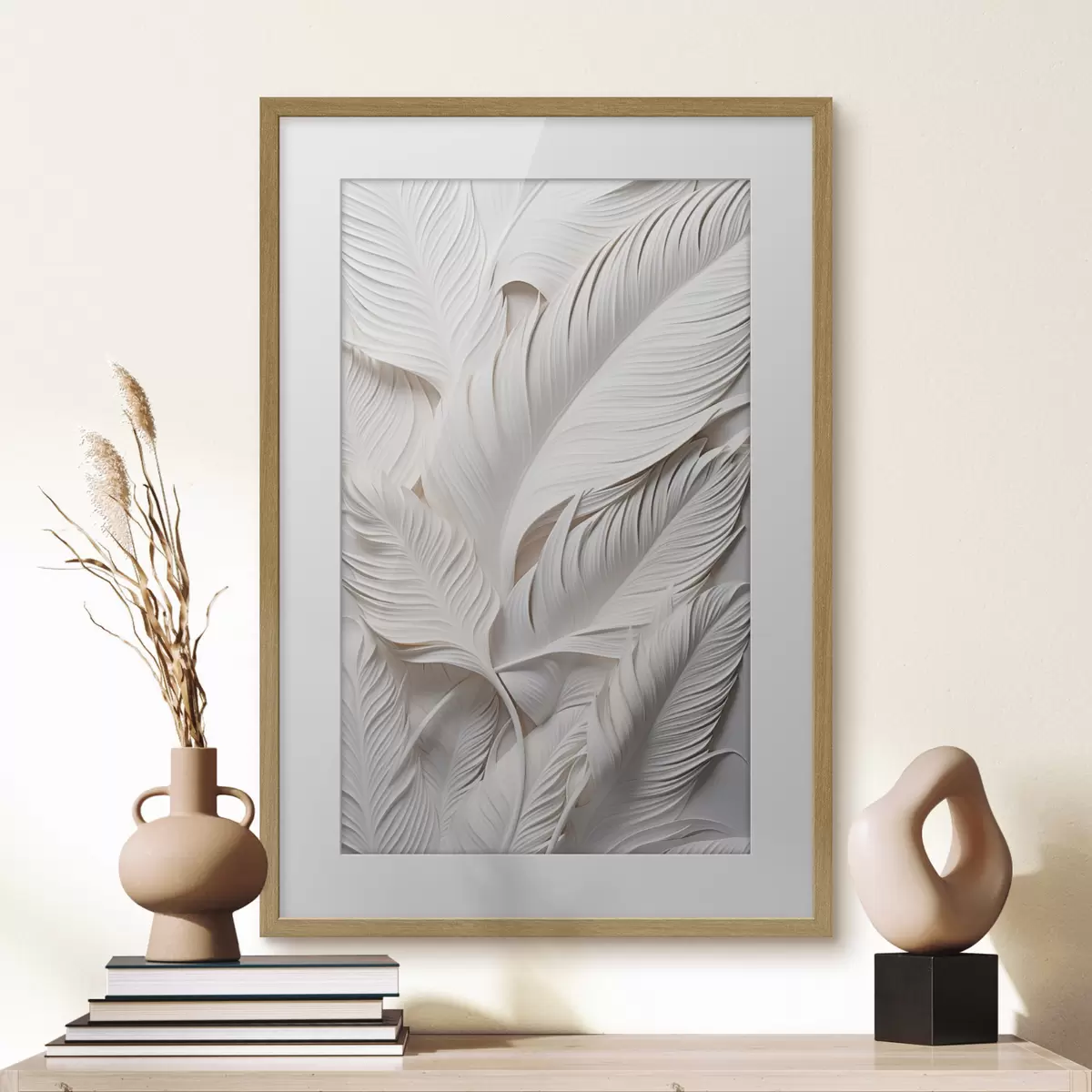 Poster Froissement blanc f46706