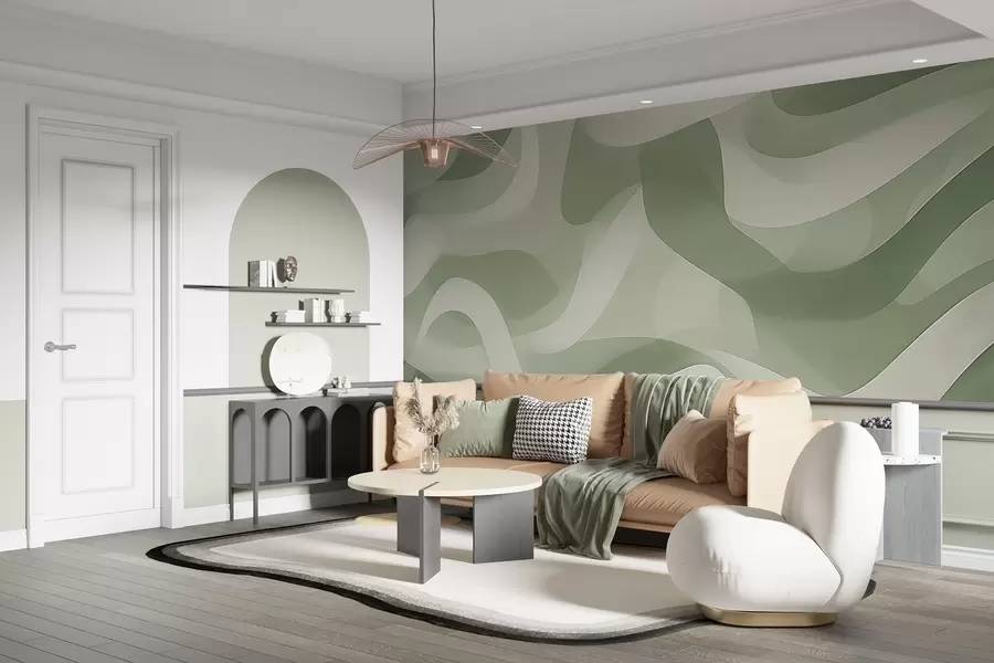 Papier peint Vagues abstraites w04888