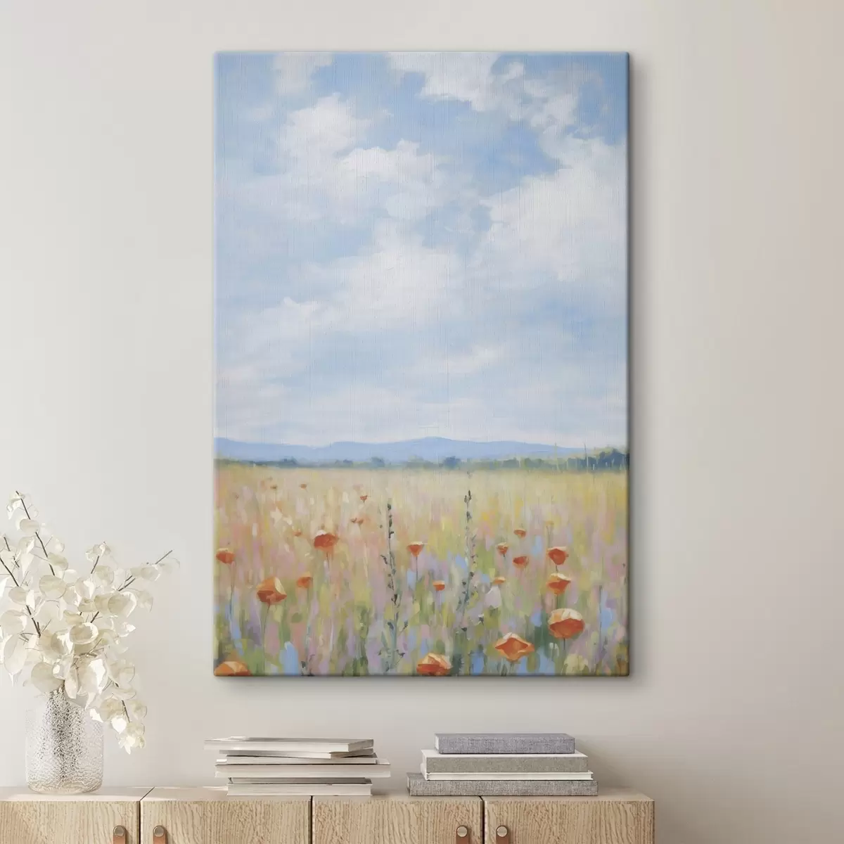 Tableau Peinture d'imitation sur le terrain s46715