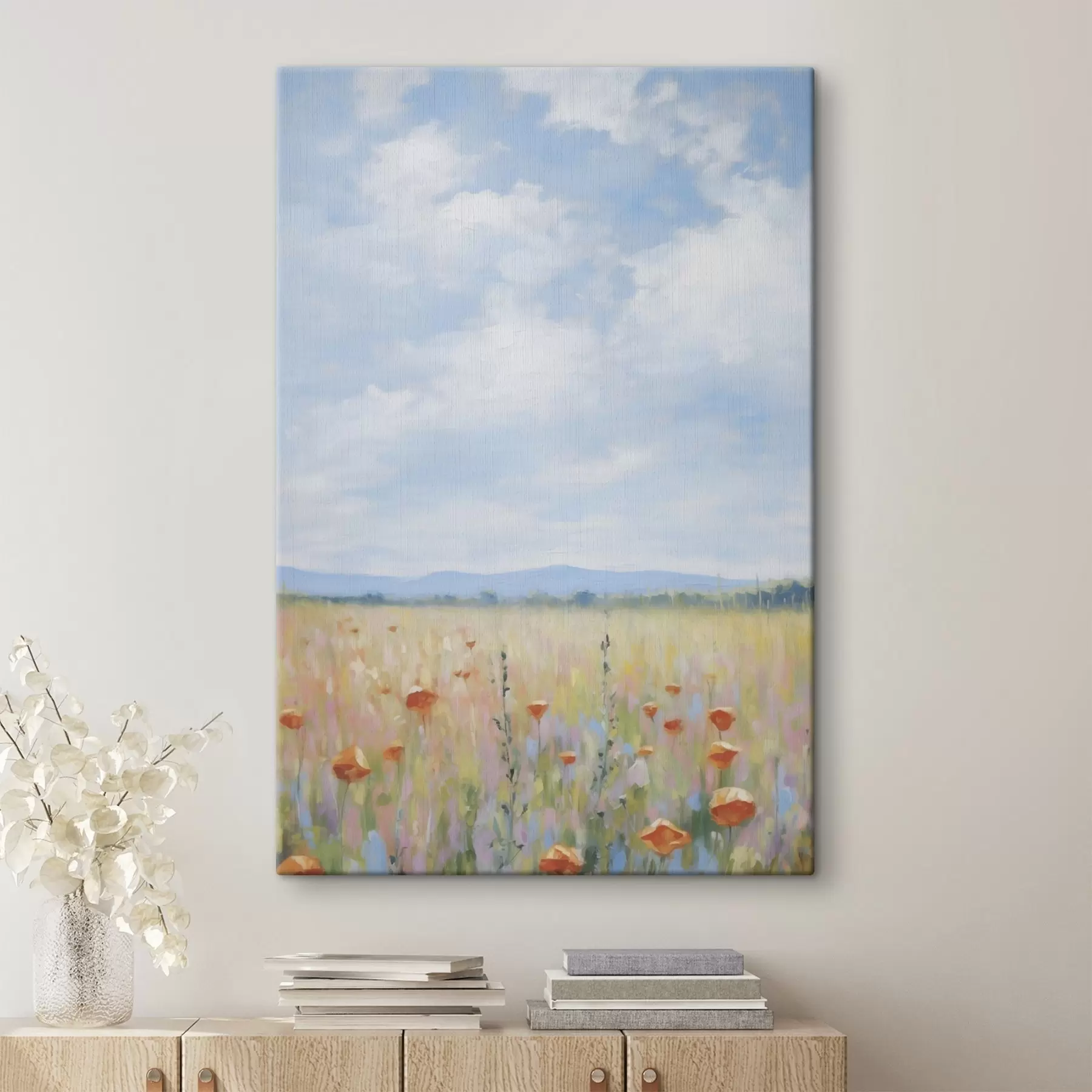 Tableau Peinture d'imitation sur le terrain s46715