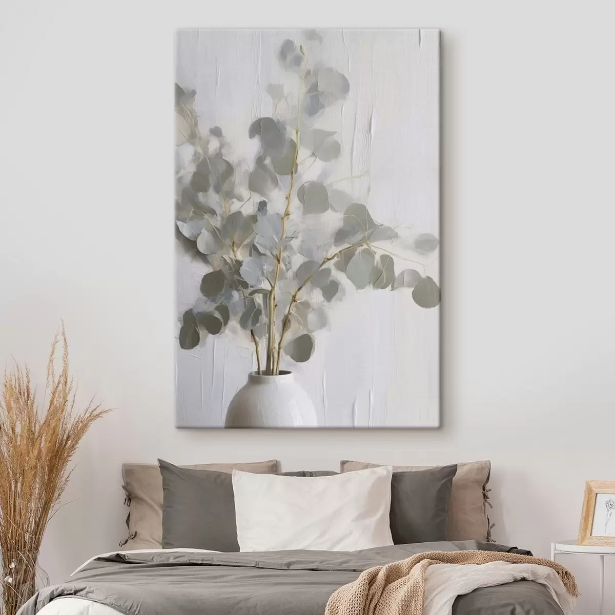 Tableau Peinture imitant des brindilles dans un vase s46719