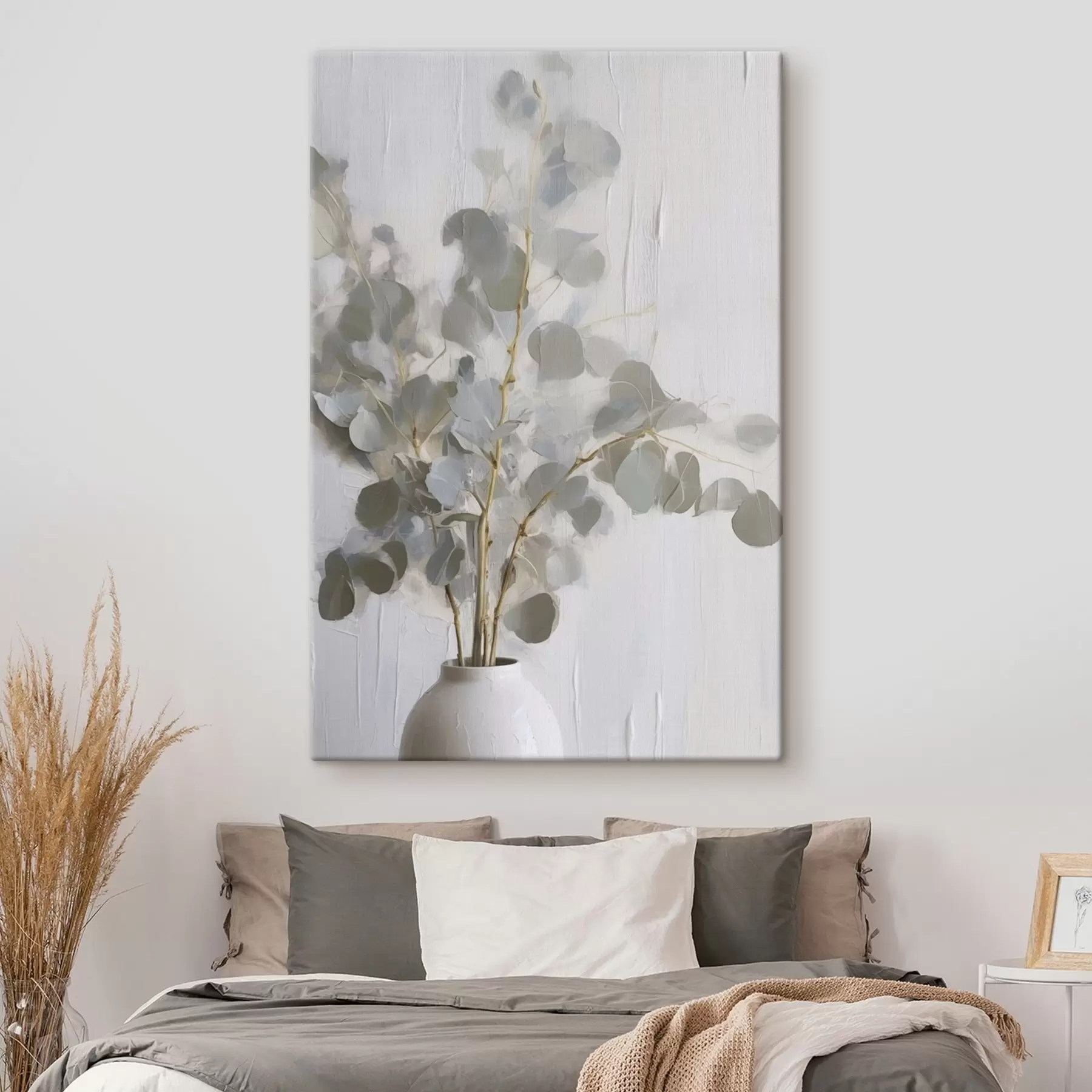 Tableau Peinture imitant des brindilles dans un vase s46719