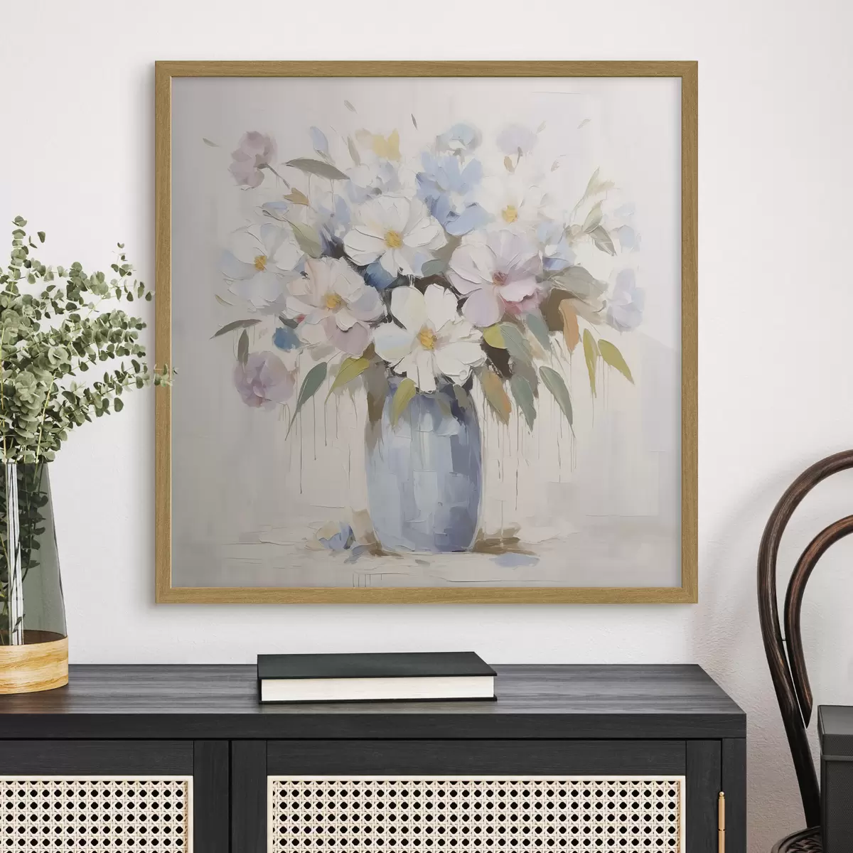 Poster Fleurs dans un vase, peinture imitation f46714