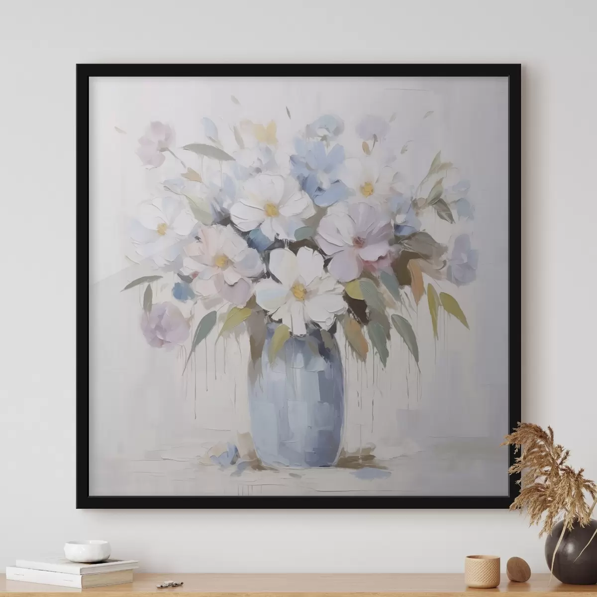 Poster Fleurs dans un vase, peinture imitation f46714