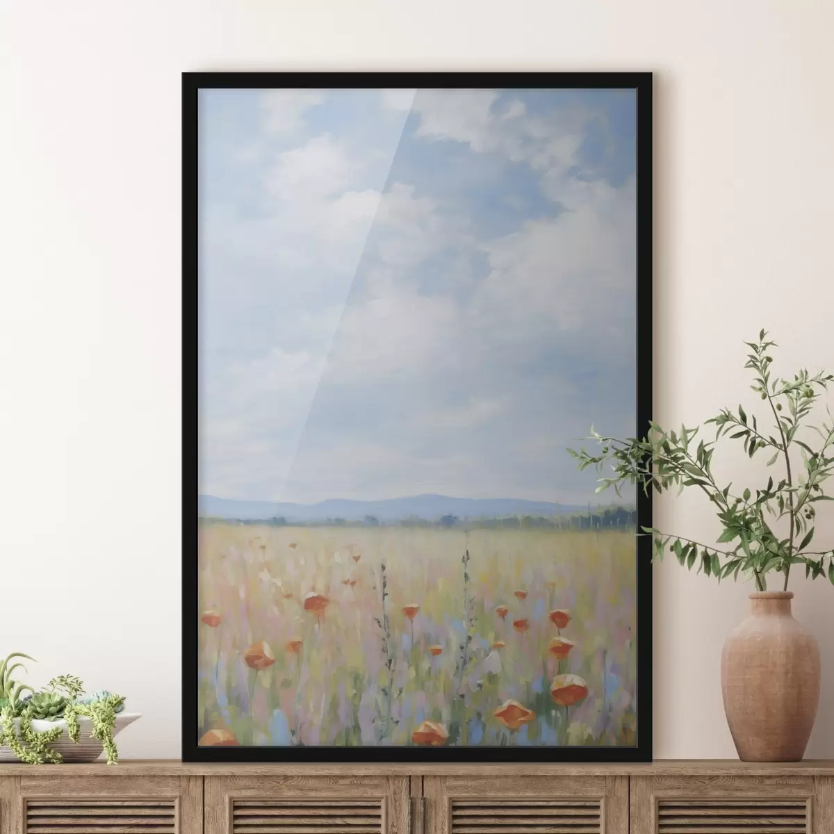 Poster Peinture d'imitation sur le terrain f46715