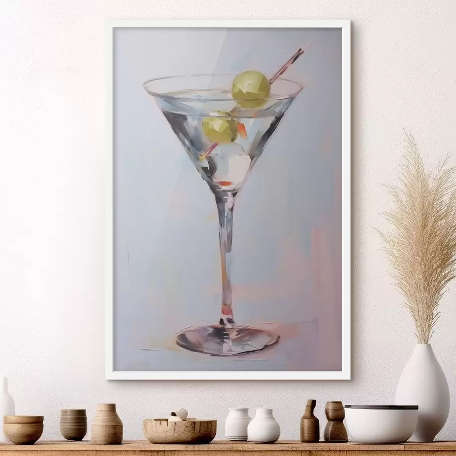 Papier peint Verre avec peinture imitation boisson f46717