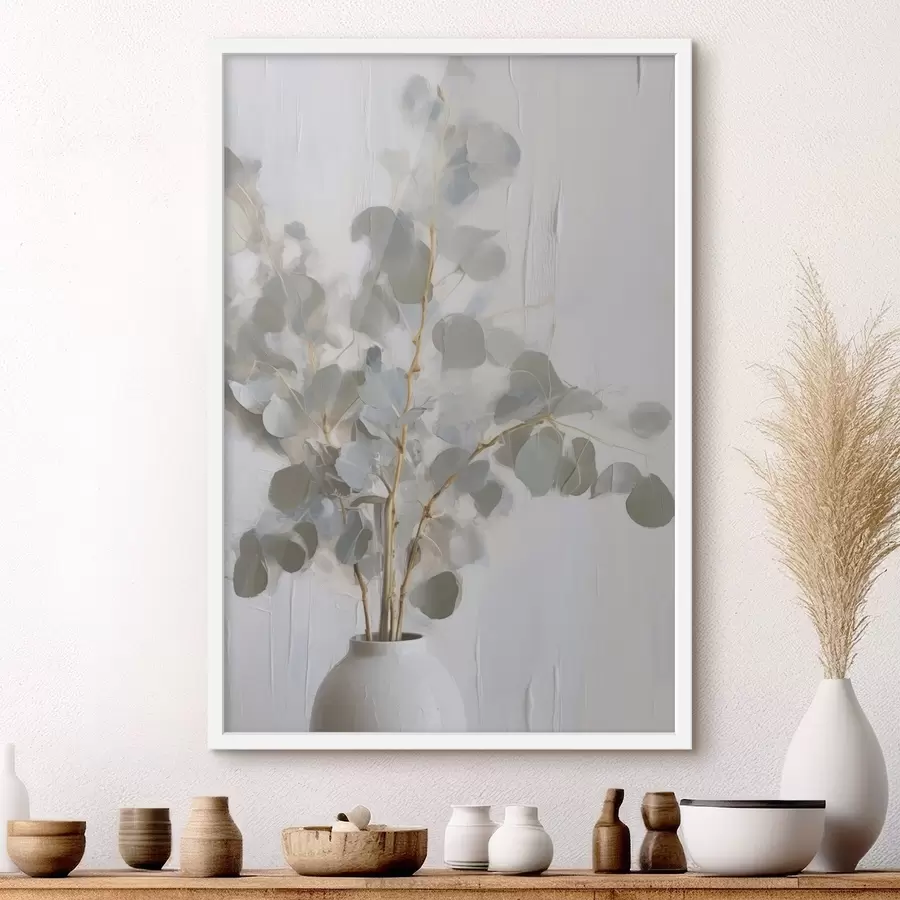 Papier peint Peinture imitant des brindilles dans un vase f46719