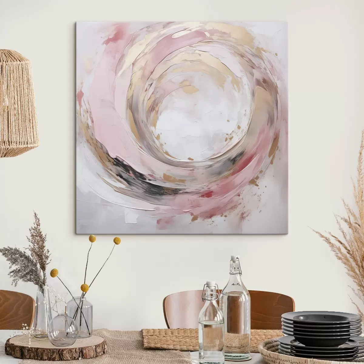 Tableau Tourbillon, peinture d'imitation s46744