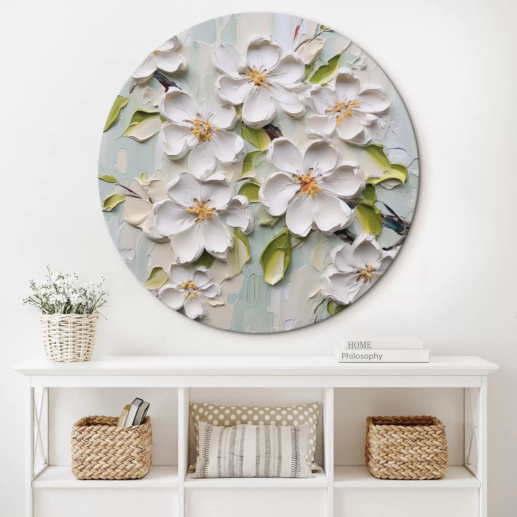 Tableau Peinture imitation fleurs r46754