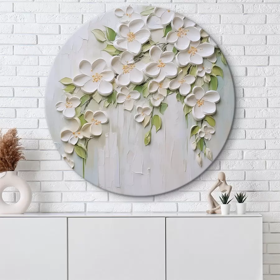 Tableau Fleurs abstraites imitation de peinture r46755