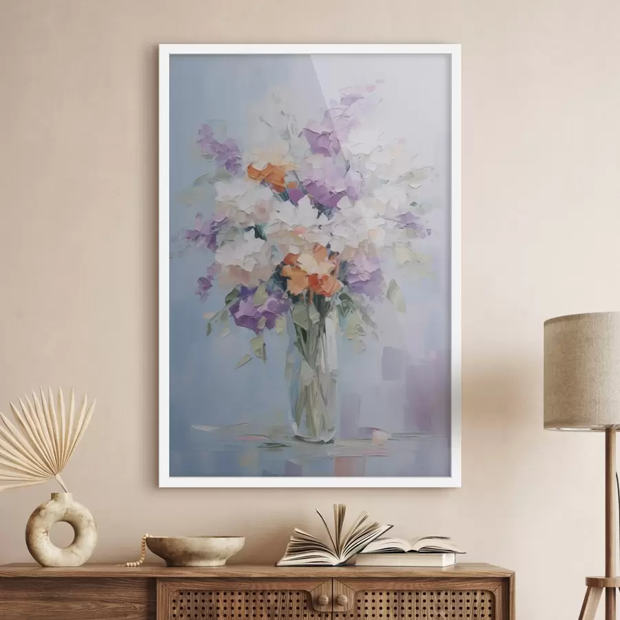 Papier peint Bouquet dans un vase imitation peinture f46750
