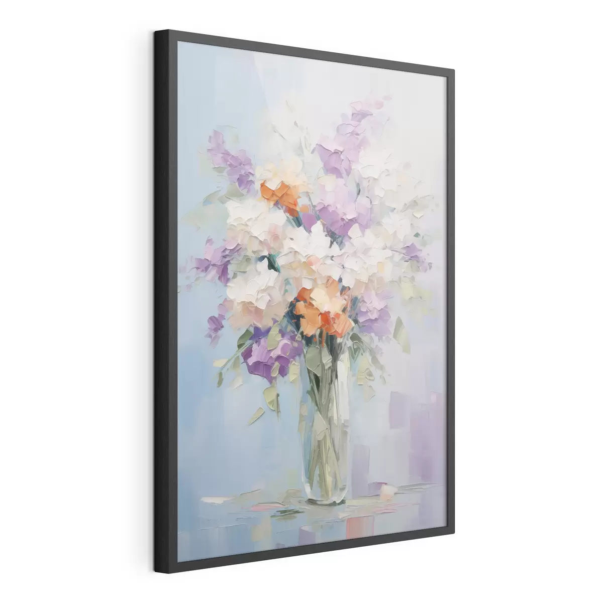 Poster Bouquet dans un vase imitation peinture f46750